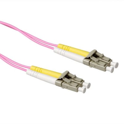 ACT 25 meter LSZH Multimode 50/125 OM4 glasvezel patchkabel duplex met LC connectoren RL9725