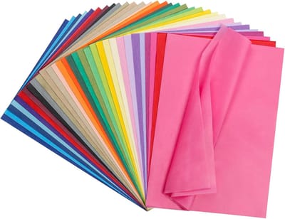 Zijdepapier Vellen - Transparant Papier - Cadeau Verpakken - 30 Kleuren Assortiment - A4 Formaat - Multicolor