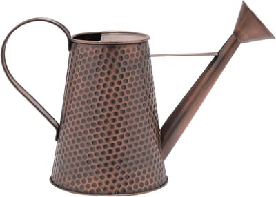 Metalen Gieter - Tuindecoratie - Planten Water Geven - Rustieke Stijl - 36 x 25 x 25 cm - Bruin