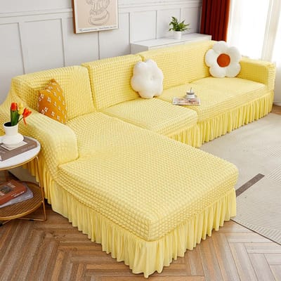 Stretch Bankhoes Hoesdoek Bijzitbank Woonkamer Combinatie Bankhoes All-Inclusive Antislip Vier Seizoenen Universeel 145-185cm