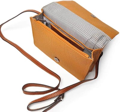 Berba - Leather Crossbody Chamonix Curcuma
