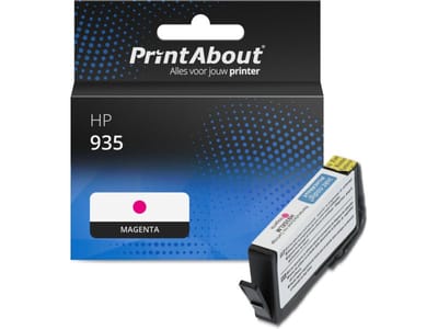 PrintAbout huismerk Inktcartridge 935 (C2P21AE) Magenta Geschikt voor HP