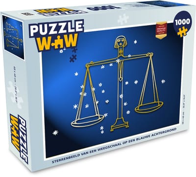 Puzzel Sterrenbeeld - Weegschaal - Sterren - Legpuzzel - Puzzel 1000 stukjes volwassenen