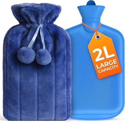 Extra Grote Warmwaterkruik 3,5L - Luxe Warmwaterzak voor Pijnverlichting en Warmte