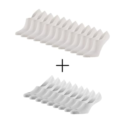 Morethansocks - Lente bundel - 21-Paar (€2,66 per paar) - 12-Paar Bio katoen footies - 9-Paar Modal footies - Maat 35 t/m 46 - Biologisch katoen - Modal