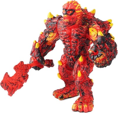 Mini Magma Fabeldier Ornament - Lava Monster Decoratie, Actiefiguren, Verzamelobject voor Filmfans
