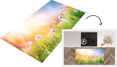 Keukenloper - Loper keuken - Bloemen - Zonlicht - Lente - 120x60 cm - Keukenloper vinyl
