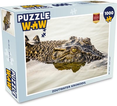 Puzzel Reptielen - Krokodil - Water - Legpuzzel - Puzzel 1000 stukjes volwassenen
