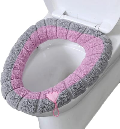 Zachte Toiletstoelbekleding Pads met Kat Design - Waterdicht, Rekbaar en Wasbaar