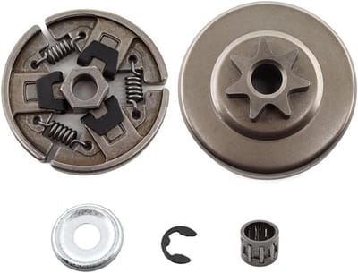 Koppeling Trommel Set - Kettingzaag Onderdeel - Kettingzaag Onderhoud - 3/8 Inch 7 Tanden - 320 Gram - Zwart
