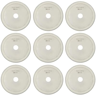Allecto Plus - ronde ultradunne diamantsnij- en slijpschijf - 100 mm - edelstenen - snijzaagblad - 10 stuks - precisie slijpen - juwelen - 023 mm dikte