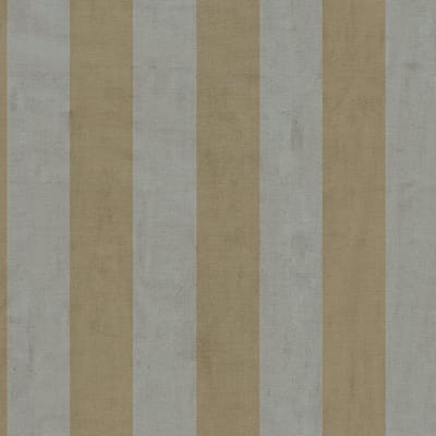 Strepen behang Profhome 782262-GU vliesbehang hardvinyl warmdruk in reliëf glad met grafisch patroon mat grijs olijfgrijs bruinbeige 5,33 m2