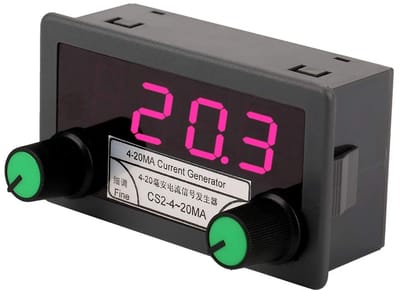 SPHProducts - Power signal generator - 4-20mA DC - Digitale stroomgenerator - Grijs - Constant current output - Precisie bij het afstemmen - Geschikt v...