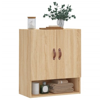 vidaXL - Wandkast - 60x31x70 - cm - bewerkt - hout - sonoma - eikenkleurig