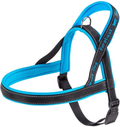 hondentuig Sport 65 x 98 cm nylon blauw/zwart maat L