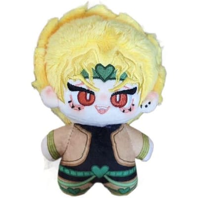 Op Voorraad Jojo'S Bizarre Adventure Dio Brando 10Cm Katoenen Pop Anime Pluche Figuur Fan Gemaakte Speelgoed beige