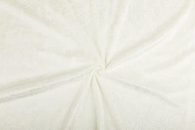 Velours de panne stof - Gebroken wit - 50 meter