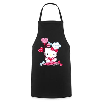 Hello Kitty Met Ballonnen Jarig Ontwerp Keukenschort