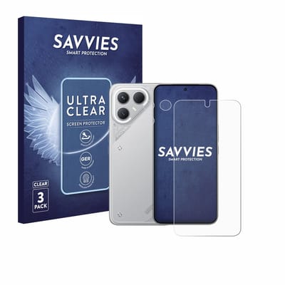 Savvies - Screenprotector voor Tecno Pova 7 Pro (Voor+Camera) - Folie Beschermfolie transparant 6 Stuks