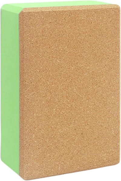 Antislip Yogablokken - Oefenblokken Kurk - Thuis Sporten - Hoge Dichtheid - 23x15x8 cm - Groen