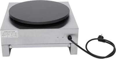 Pannenkoekenmaker - Crêpeapparaat - Grote Pannenkoeken Bakken - Instelbare Temperatuur - 40 cm Diameter - Wit