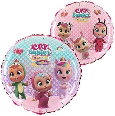 Grote Roze Ronde Folieballon 45 cm - Feestdecoratie met Figuur