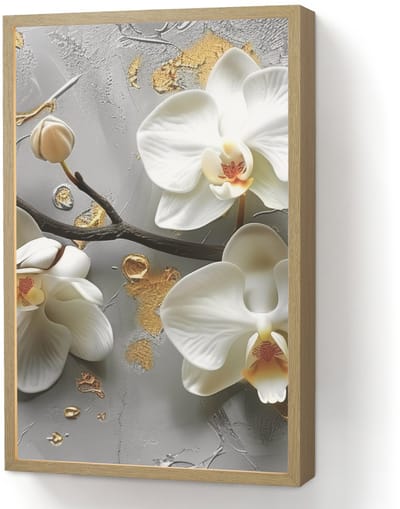 Wandlamp 40x60 cm - Oplaadbaar - Bloemen - Orchidee - Abstract - Modern - Wandlampen binnen woonkamer - Slaapkamer lamp - Decoratieve nachtlamp - Vloerlamp draadloos