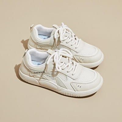 Nieuwe Zomer Witte Schoenen voor Vrouwelijke Studenten Mesh Ademend Hoogteverhogende Casual Schoenen 40 white