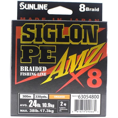 Sunline PE Line X8 Siglon AMZ 300m PE 2 24LB Oranje (0664) oranje