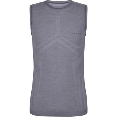 FALKE Wool-Tech Light warme en koude temperatur wol functioneel materiaal Top van onderlaag heren grijs - maat S