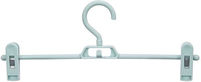 Kipit - broeken/rokken kledinghangers - set 4x stuks - blauw - 32 cm - Kledingkast hangers/kleerhangers/broekhangers