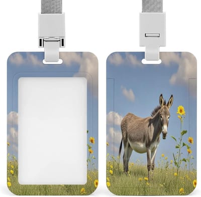 Badgehouder - Naamkaart houder - Identificatie Tonen - Duurzaam ABS Plastic - 3.5 x 2.2 inch - Stijl
