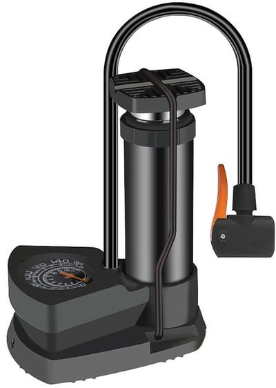 Store_7 - Fietspomp - Draagbare voetpomp - Energiebesparend - Compact formaat - Bandenspanningsmeter - Geschikt voor fietsen en luchtmatrassen