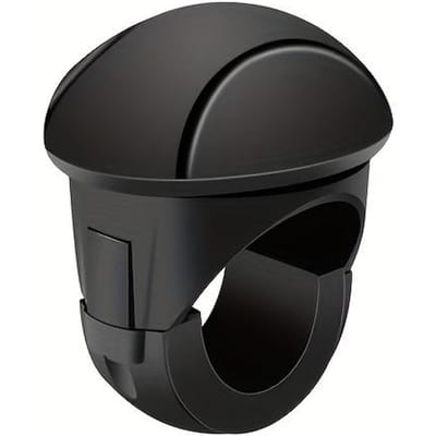 1 stuks Geschikt Siliconen Stuurknop 360° Soepele Rotatie, Bediening met Eén Hand, Ingebouwd Metalen Lager & Antislip Grip, Voertuig Stuurknop zwart