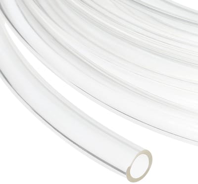 Flexibele slang van pvc, 8 mm ID x 12 mm OD, 15 m, transparante slangset van flexibele kunststof voor de overdracht van water, olie en lucht, irrigatie van aquaria