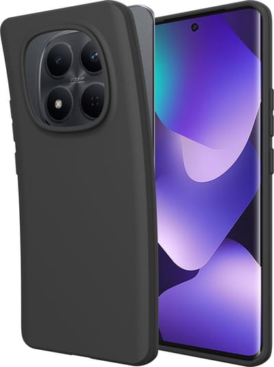 Just in Case hoesje geschikt voor Xiaomi Redmi Note 15 (4G/5G) Hoesje Siliconen - Flexibele Case - Zwart