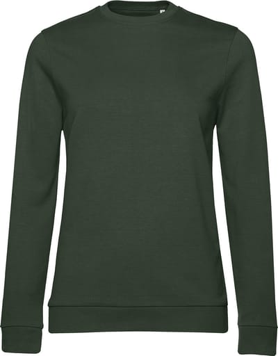 Sweater 'French Terry/Women' B&C Collectie maat XS Forest Green
