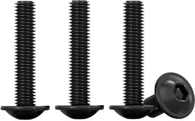 Machine Schroeven met Flens M4 x 30 mm, 50 Stuks, Zeskantkop, RVS A2, Volledige Draad, Hoge Hardheid en Duurzaamheid