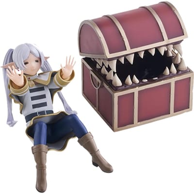 Frieren Beyond Journey's End Frieren Boîte au Trésor Monstre Figurine Anime Jouet Fern Bouchon de Nouilles Figurine d'Action