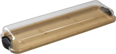 Bamboe Borrelplank met Afsluitbare Deksel - Serveerplank - Kaasplank - Hapjesplank - Taspasplank - 56CM