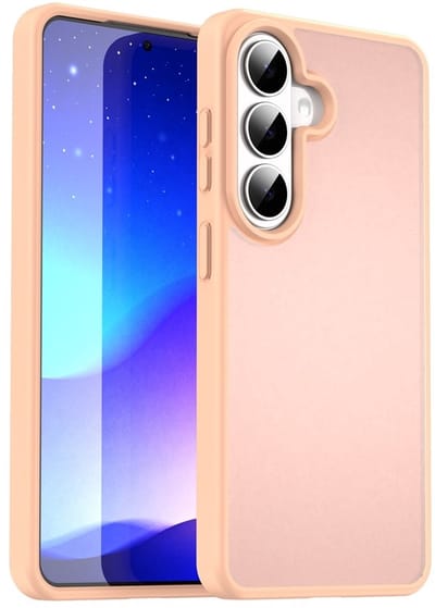 Coverup Hoesje - Geschikt voor Samsung Galaxy S26 Hoesje - Coverup Mat Transparante Back Cover - Roze
