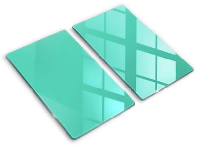 Wallfluent Glazen Snijplanken - Groente Snijplanken Glas - 2 stucks 30 cm x 52 cm - Groente Snijplanken van Glas - Keuken Snijplank Glas - Glazen Snijplank Voor Keuken - Antislip Glazen Snijplank