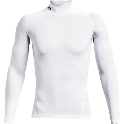 Under Armour Baselayer Hg Comp Mock Longlseeve Ondergoed Met Lange Mouwen Wit K100