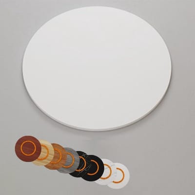 Draaibare dienblad - Ronde draaitafel - Eten serveren - 360 graden draaiend - Tot 100 cm - Wit