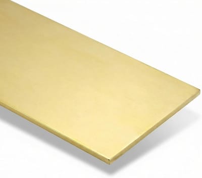Corrosiebestendige messing plaat 0.5mm dik, 100mm x 300mm voor diverse toepassingen