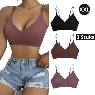 Livano BH Zonder Beugel - Zonder Bandjes - Push-up Bh's - Comfort Bh - Gemengd - XXL