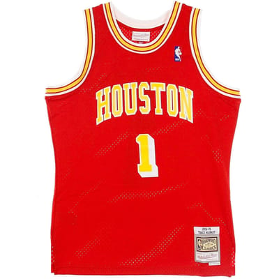 Basketbaltanktop voor heren Nba Swigman Jersey Hardwood Classics No 1 Tracy Mc Grady 2004-05 Houroc Road Originele teamkleuren