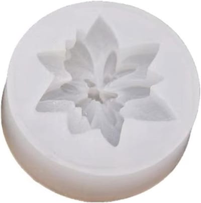 3D Kerstbloem Silicone Gietvorm voor Kaarsen, Zeep en Fondant - Creatieve Decoratie Tool voor Chocolade en Room