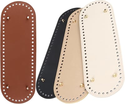 Set van 4 Pocket Bodems 30 x 10 cm voor Handgemaakte Tassen, Ideaal voor Haakwerk en DIY Projecten, PU Leer en Vloer Shaper voor Schoudertassen en Breiaccessoires