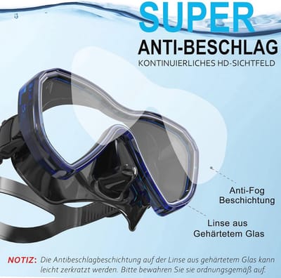Verbeterde Panorama Snorkelset voor Volwassenen - Waterdicht en Anti-condens